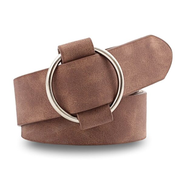 Ceinture en cuir nubuck pour femme
