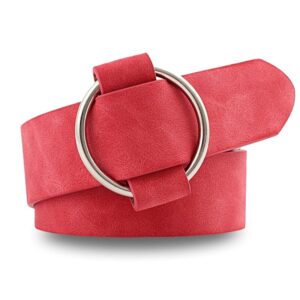 Ceinture Cuir Femme Saint-Valentin rouge