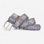 Ceinture cuir avec étoiles