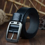 boucle métal brossé ceinture