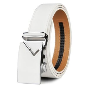 ceinture en cuir homme blanche