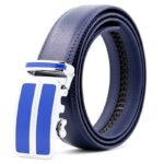 ceinture cuir homme bleue