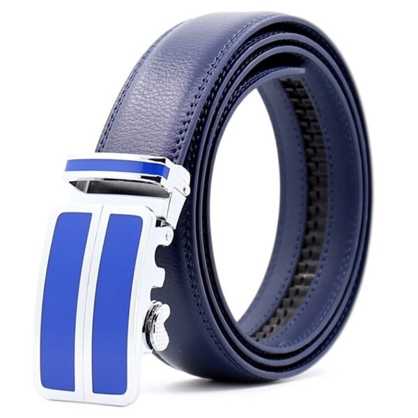 ceinture cuir homme bleue
