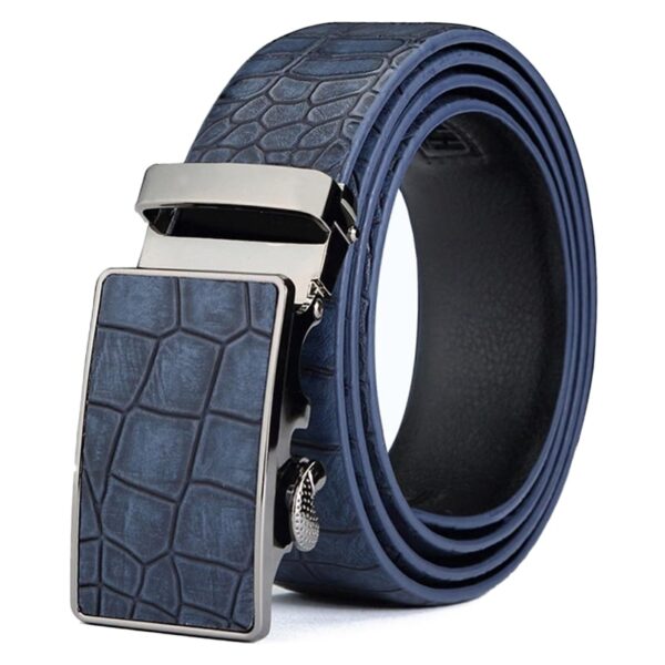 ceinture cuir homme bleu marine