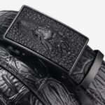 ceinture noire élégante pour homme