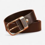 Ceinture homme élégance dorée