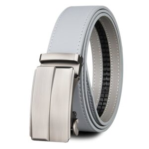 ceinture cuir grise hommes