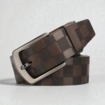 ceinture cuir texturé homme