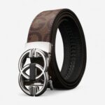 ceinture blanche cuir moderne