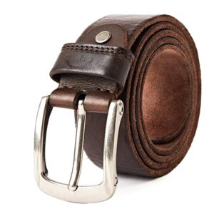 Ceinture cuir marron homme
