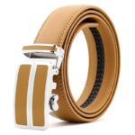 Ceinture Cuir Homme - Marron Clair