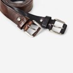 ceinture cuir pleine fleur