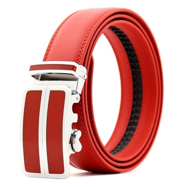 ceinture cuir homme rouge