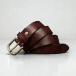 style rétro ceinture cuir