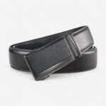 ceinture en cuir noir Valter