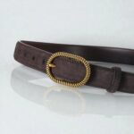 Ceinture en cuir suédé Velmora