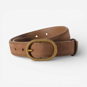 Ceinture cuir suédé femme