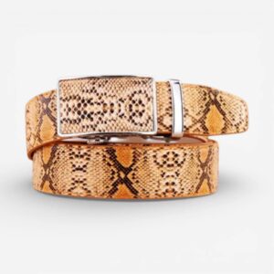 Ceinture cuir texturé homme