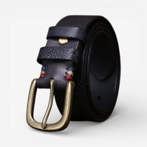ceinture cuir texturé homme