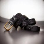 ceinture cuir noir