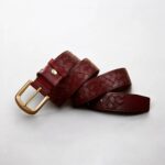 ceinture cuir marron