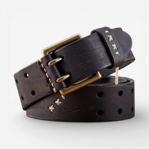Ceinture cuir vintage homme