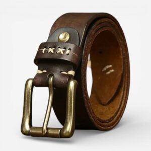 ceinture cuir vintage homme
