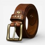 ceinture homme marron vintage
