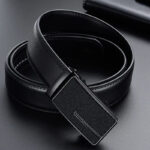 Élégante ceinture noire pour homme