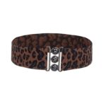 Ceinture élastique imprimé léopard