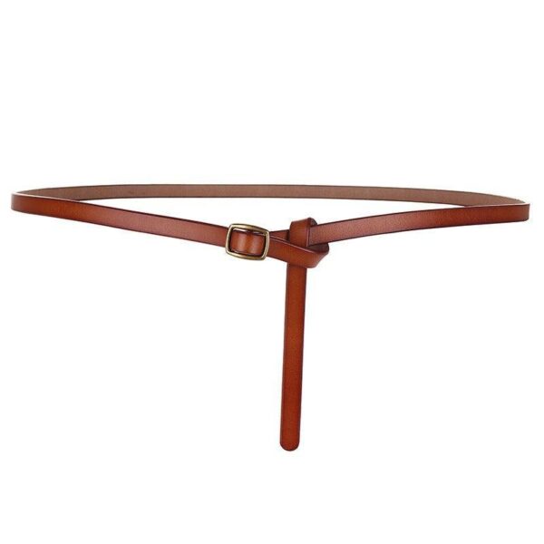 ceinture en cuir à nouer