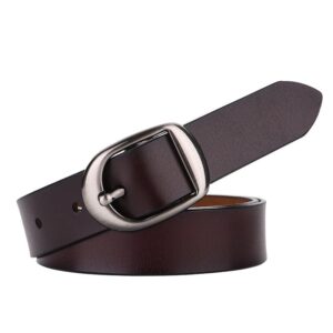 ceinture en cuir lisse pour femme