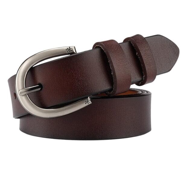 ceinture en cuir lisse pour femme