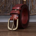 Ceinture en cuir véritable