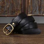 ceinture cuir pleine fleur