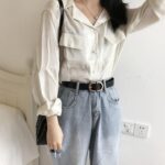 élégante ceinture en cuir pour femme