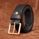 ceinture en cuir pleine fleur