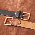 ceinture en cuir unisexe
