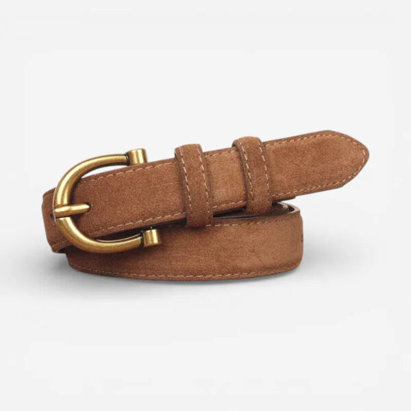 Ceinture en cuir suédé femme Cendria