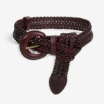 ceinture en cuir tressée