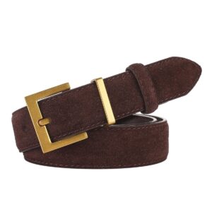 ceinture cuir véritable suédé
