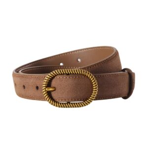 ceinture en cuir suédé