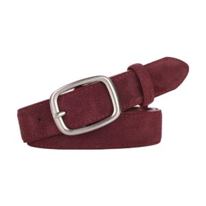 ceinture cuir suédé