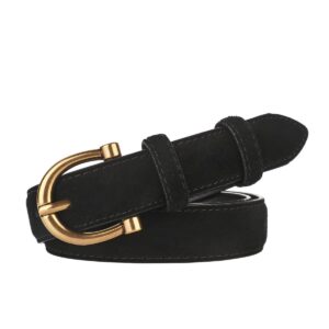 ceinture en cuir véritable suédé
