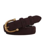 ceinture chic avec boucle dorée