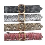 Design peau de serpent ceinture