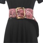 Ceinture large motif serpent