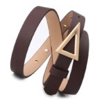 Accessoire mode ceinture cuir marron