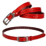 accessoire mode féminin cuir rouge