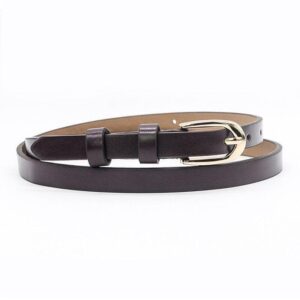 ceinture fine en cuir femme